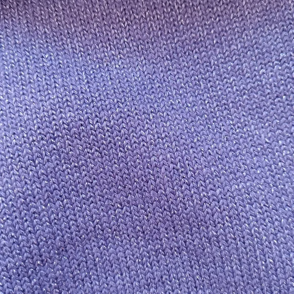 Vintage Draper's & Damon's Purple Knit Metallic Skirt / Size Large - Picture 9 of 10